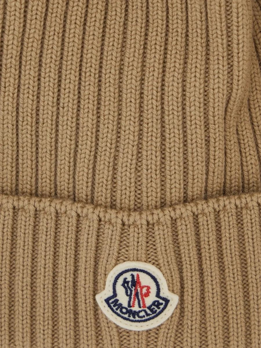 Caciula Moncler bej din lana - Img 5