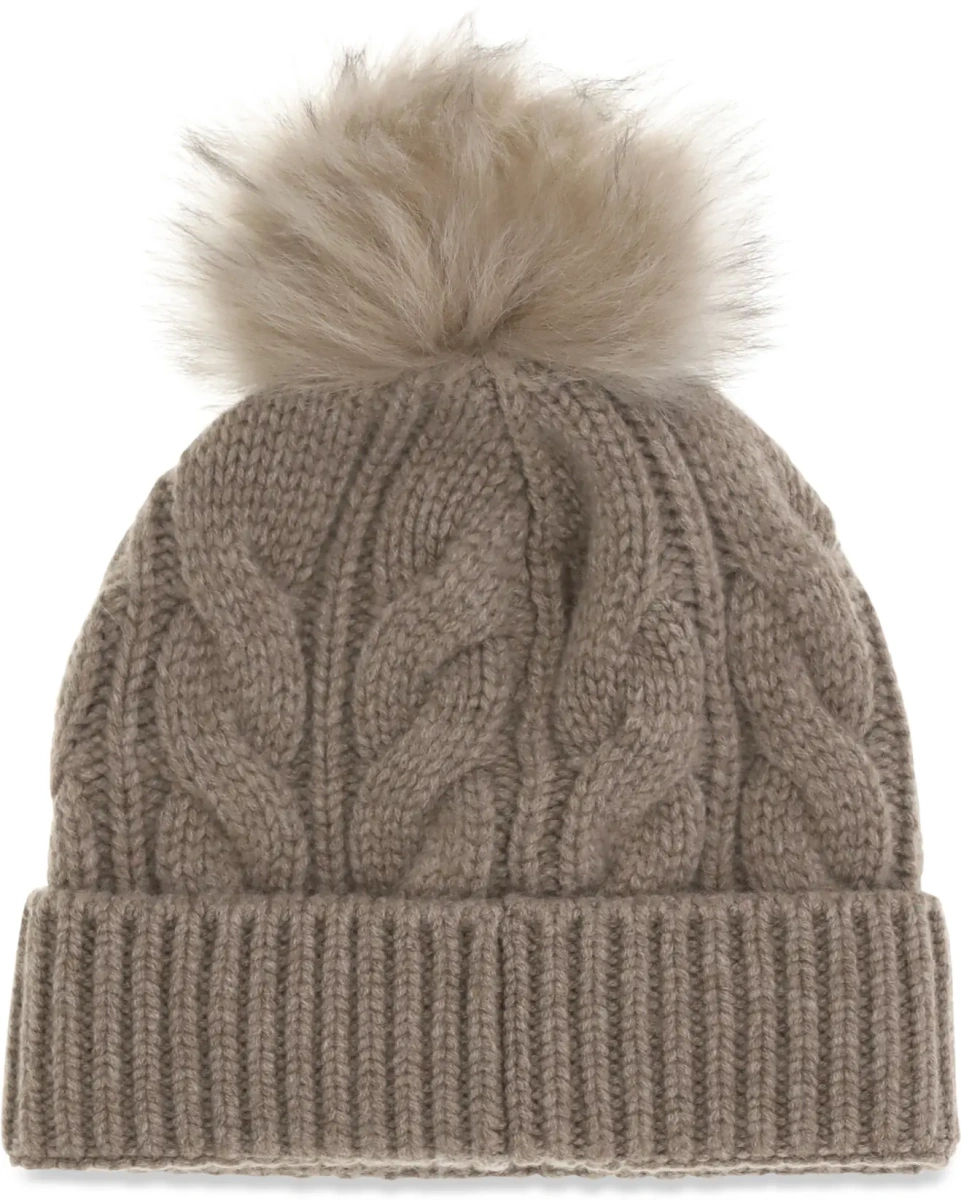 Caciula Pom-Pom wool and cashmere Beanie - Img 2
