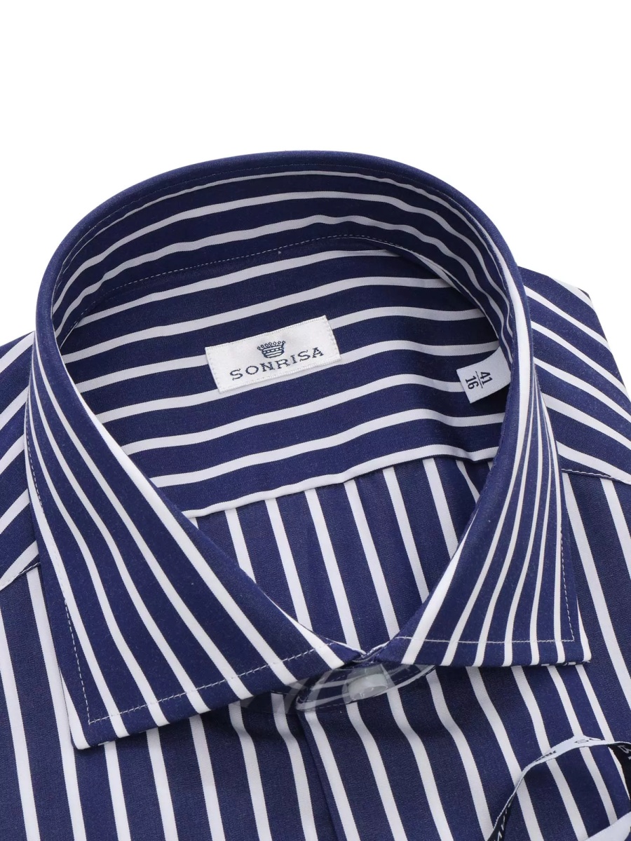 Camasa casual Blue and white striped shirt - Img 2