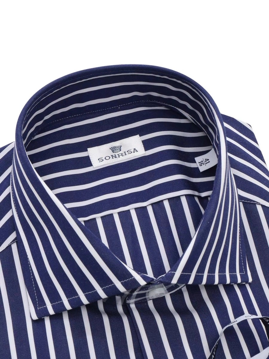 Camasa casual Blue and white striped shirt - Img 2