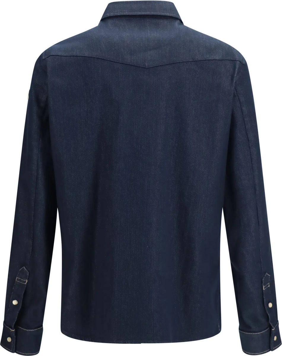 Camasa casual Denim Jacket with logo patch - Img 2