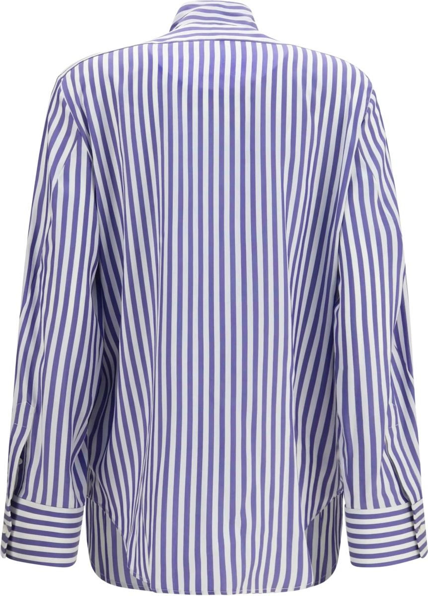 Camasa casual Givenchy albastra din matase - Img 2