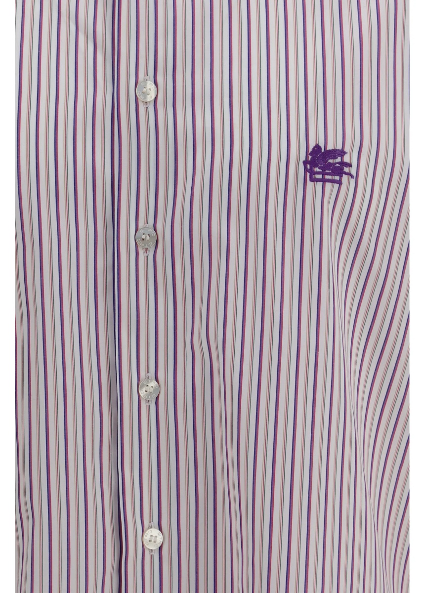 Camasa casual Roma striped cotton Shirt with Pegaso logo - Img 3
