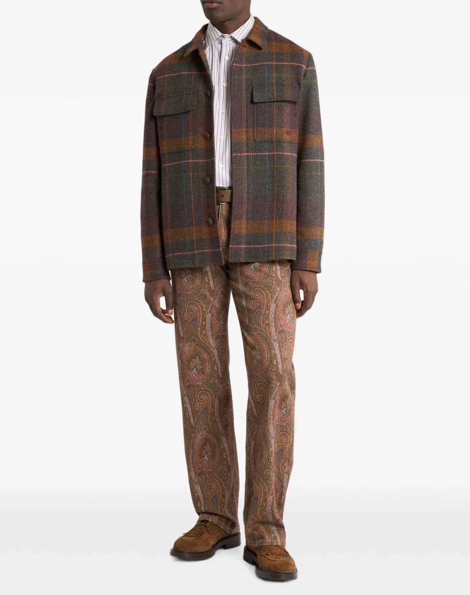 Camasa casual Roma striped cotton Shirt with Pegaso logo - Img 4