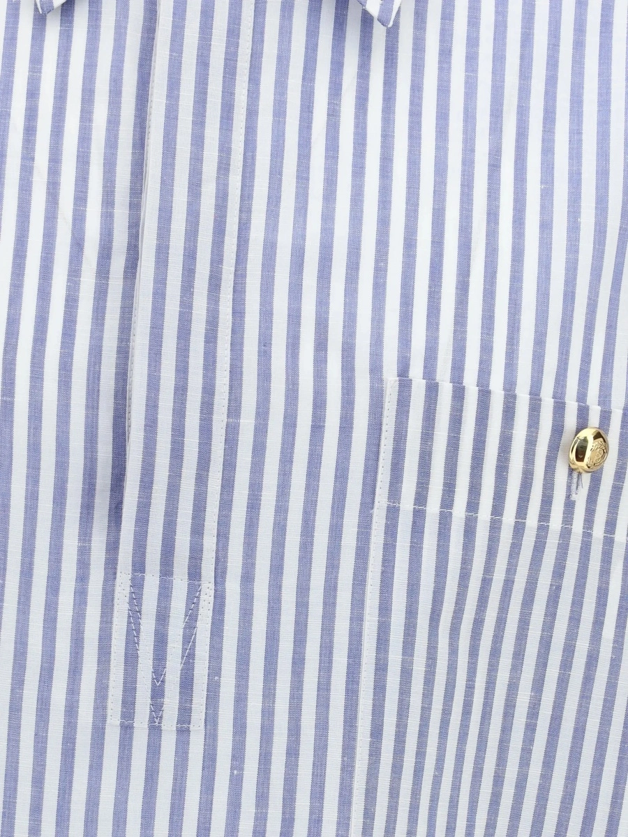 Camasa casual Short-sleeve Shirt with logo buttons - Img 5
