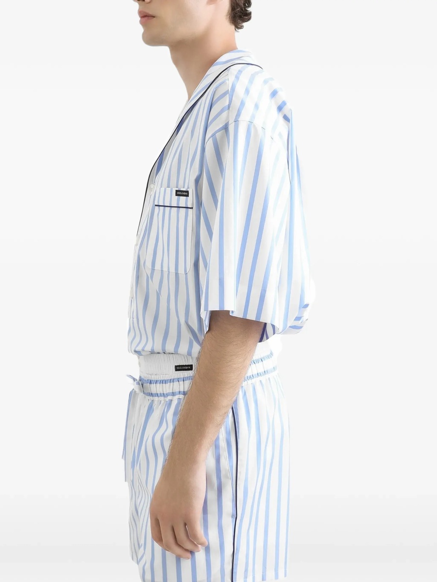 Camasa casual Short-sleeve striped Shirt - Img 4