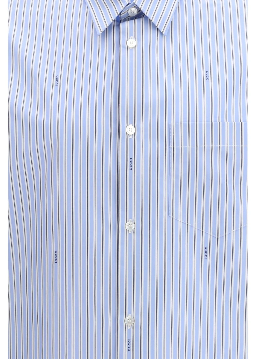 Camasa casual Striped cotton poplin Shirt - Img 3