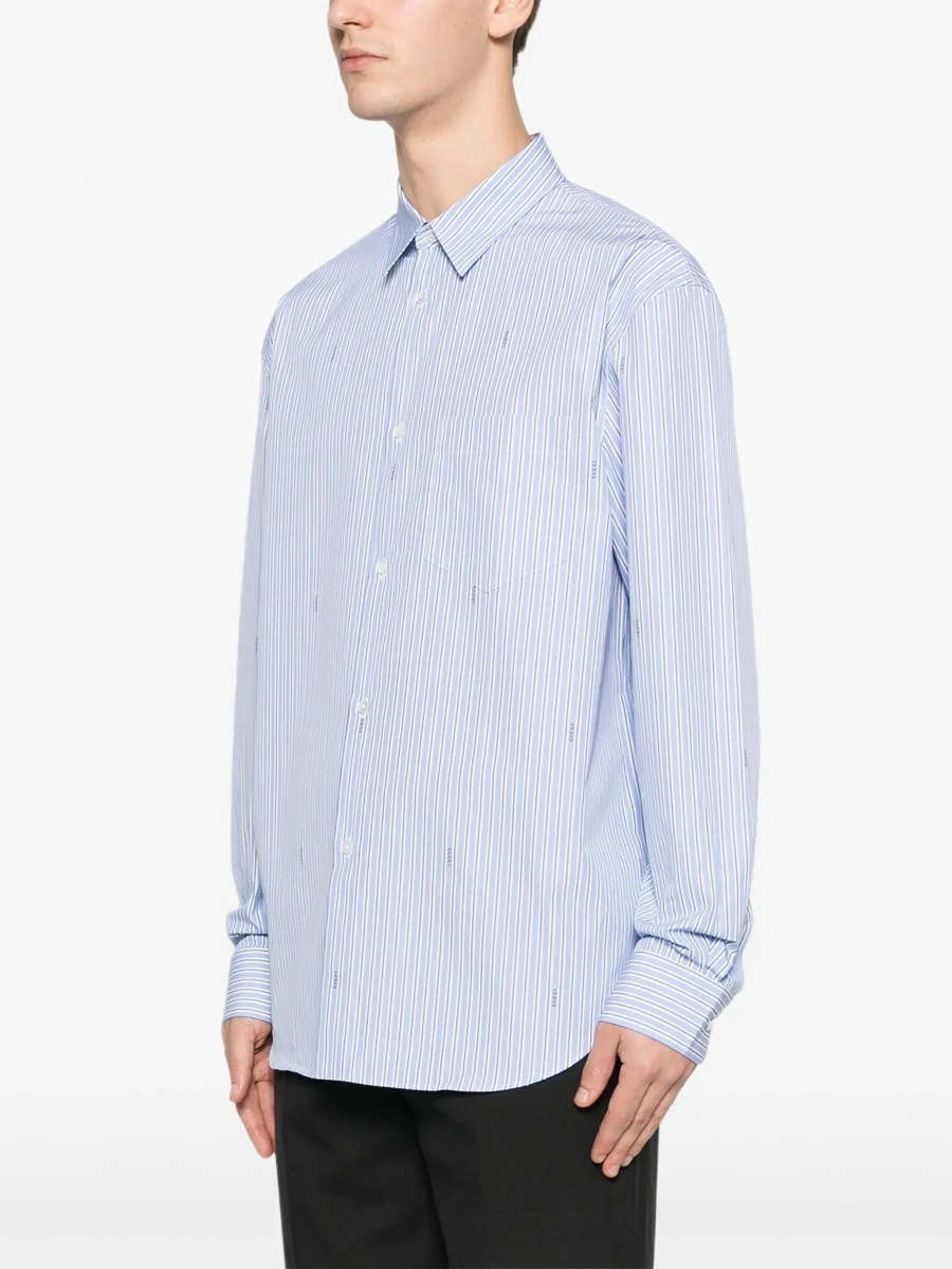 Camasa casual Striped cotton poplin Shirt - Img 5