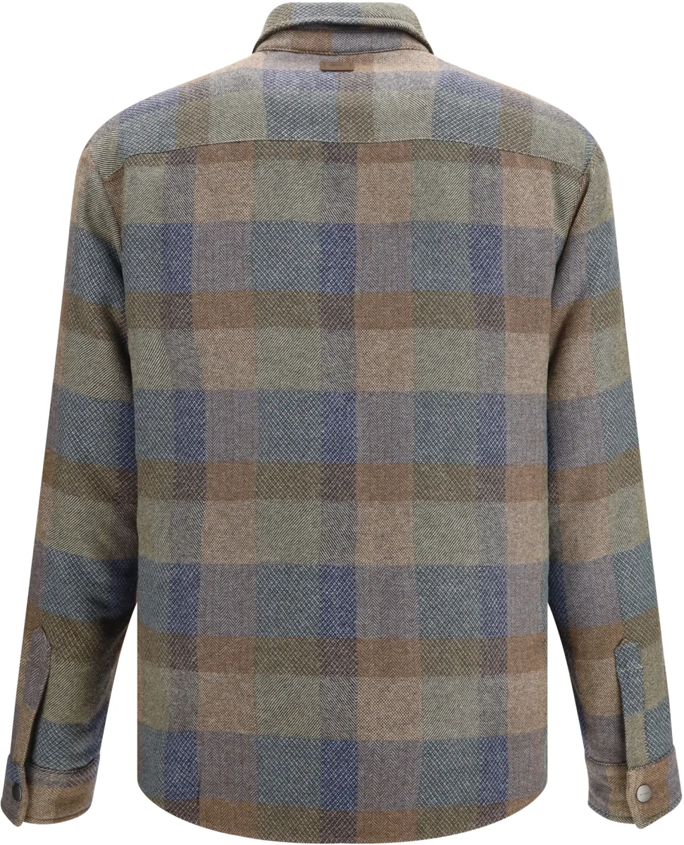 Camasa casual Wool and cashmere check Shirt - Img 2