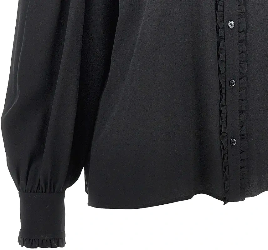 Camasa Crêpe de chine and lace blouse - Img 2