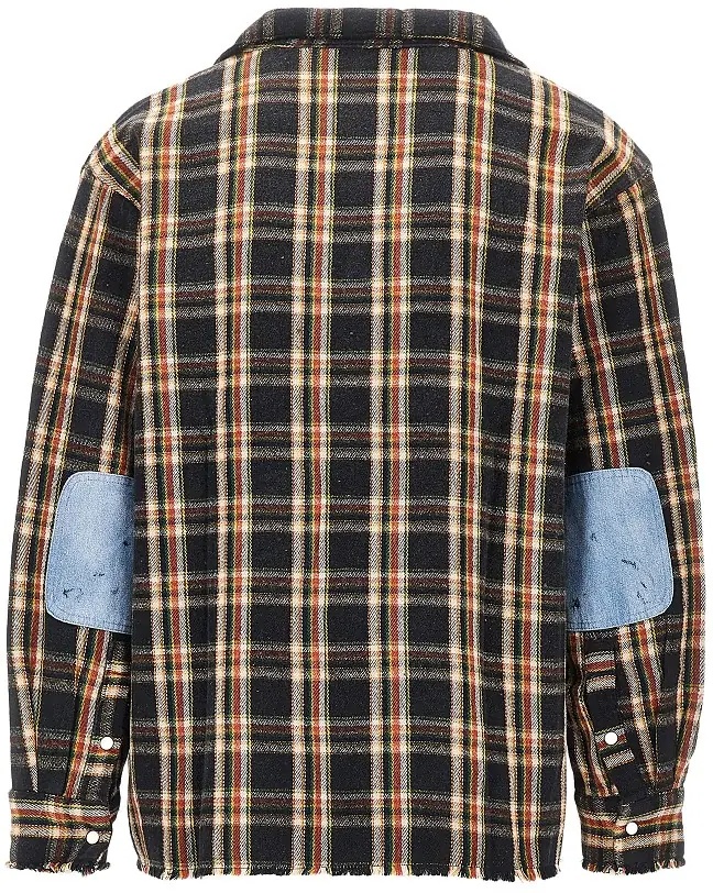 Camasa Flannel shirt with denim details - Img 3