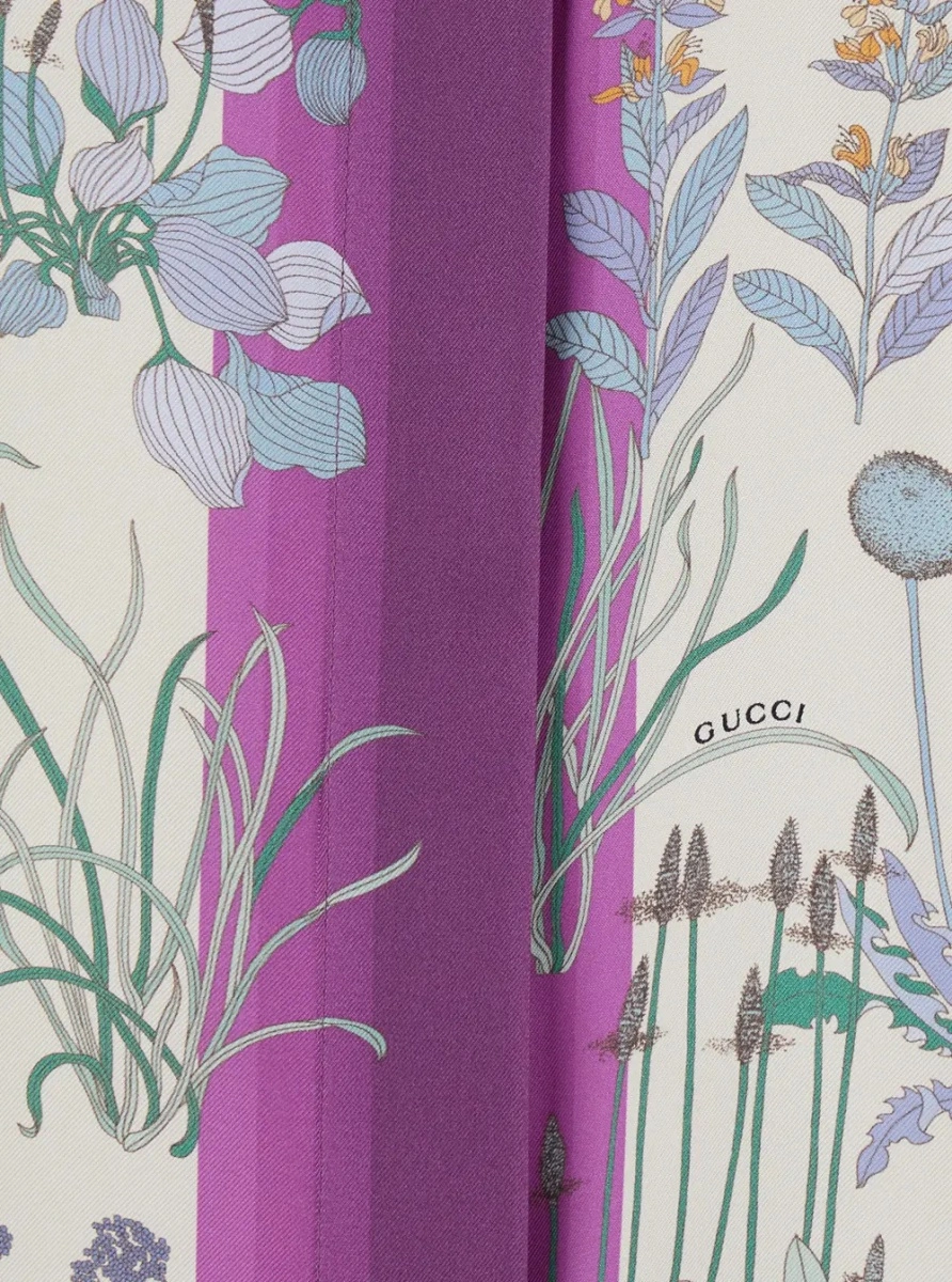 Camasa Gucci multicolora din matase - Img 3