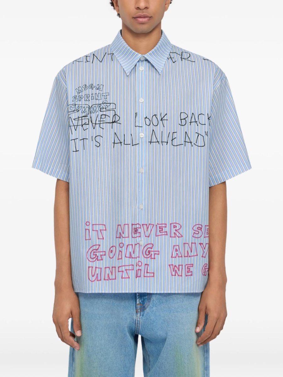 Camasa MSGM albastra - Img 3