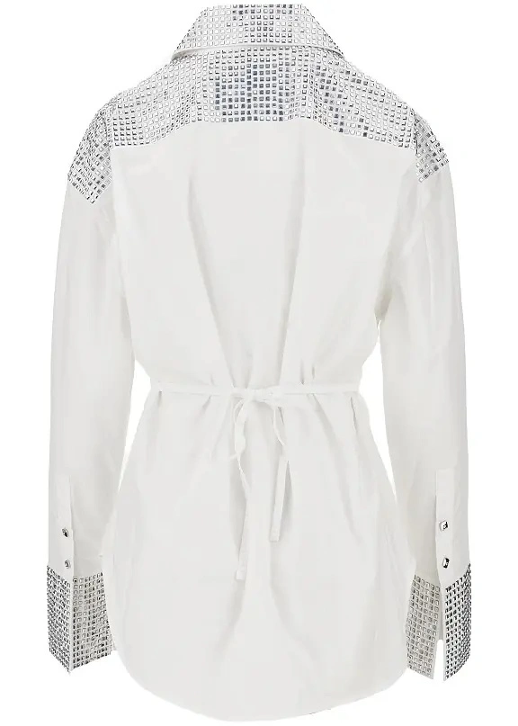 Camasa Pinko alba din poplin - Img 3