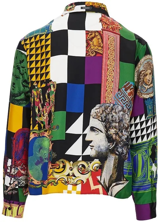 Camasa Printed silk twill shirt - Img 3