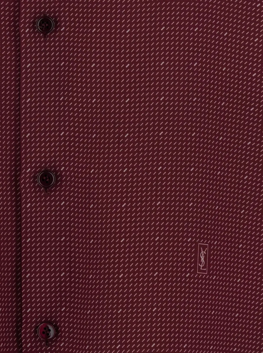 Camasa Saint Laurent mov din matase - Img 3