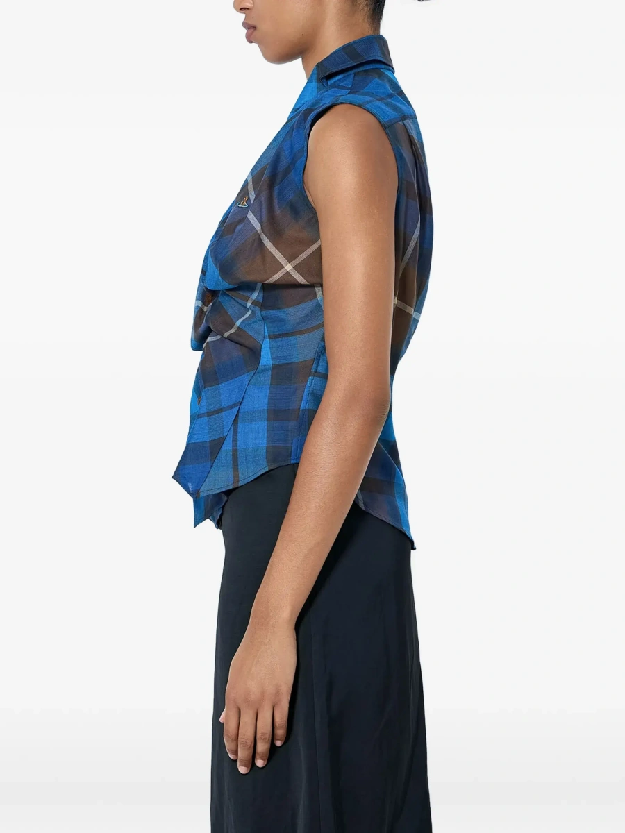 Camasa Vivienne Westwood albastra - Img 4