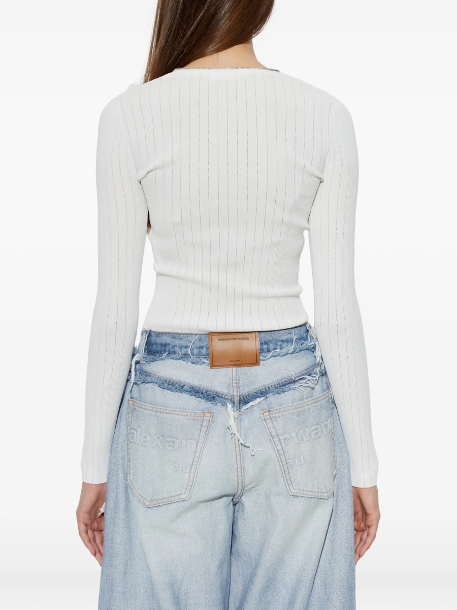 Cardigan Alexander Wang alb - Img 4