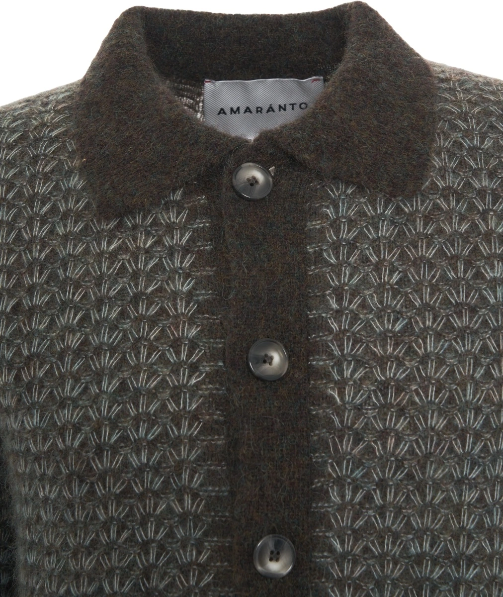 Cardigan AMARANTO maro - Img 4