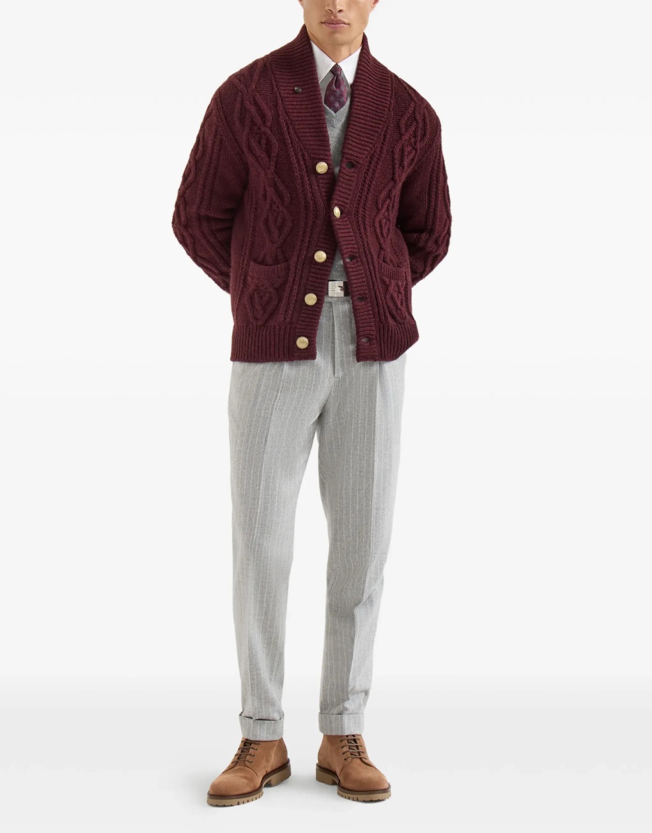 Cardigan Cable-knit cashmere Cardigan - Img 4