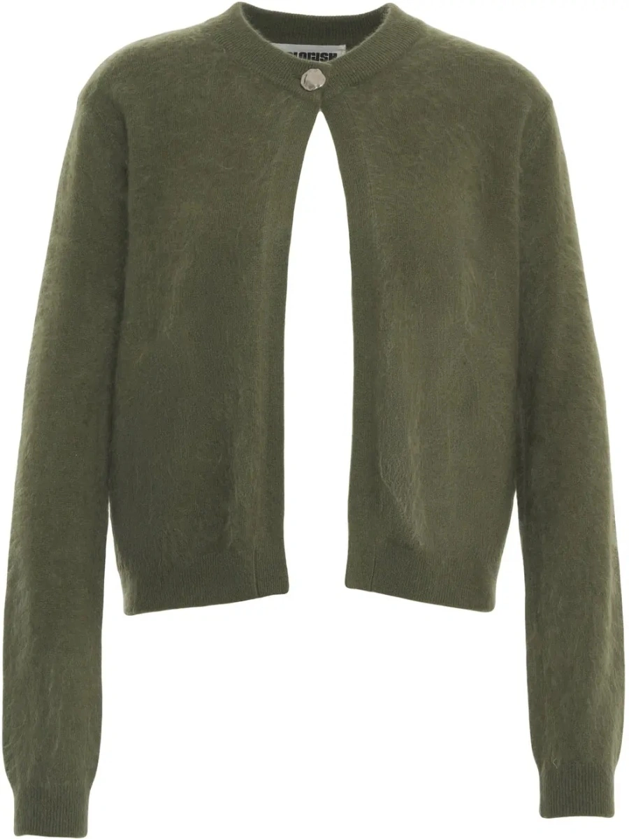 Cardigan Colorush verde din casmir 'Brushed' - Img 4
