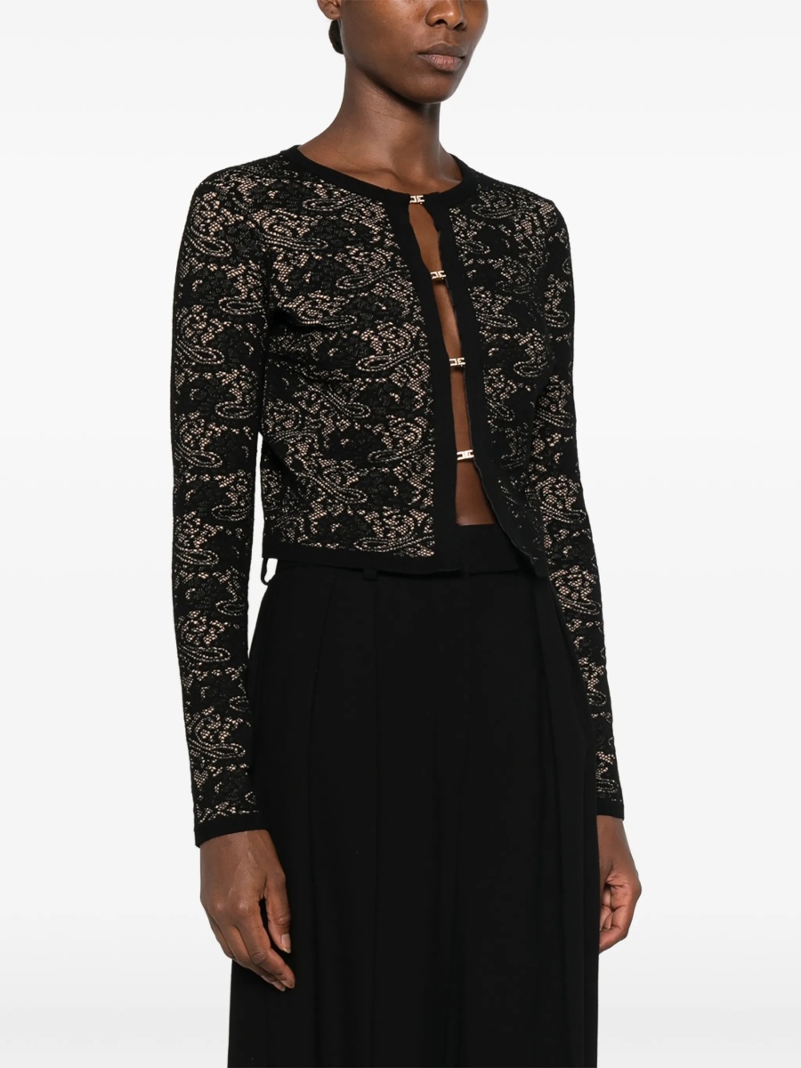 Cardigan Elisabetta Franchi negru - Img 3
