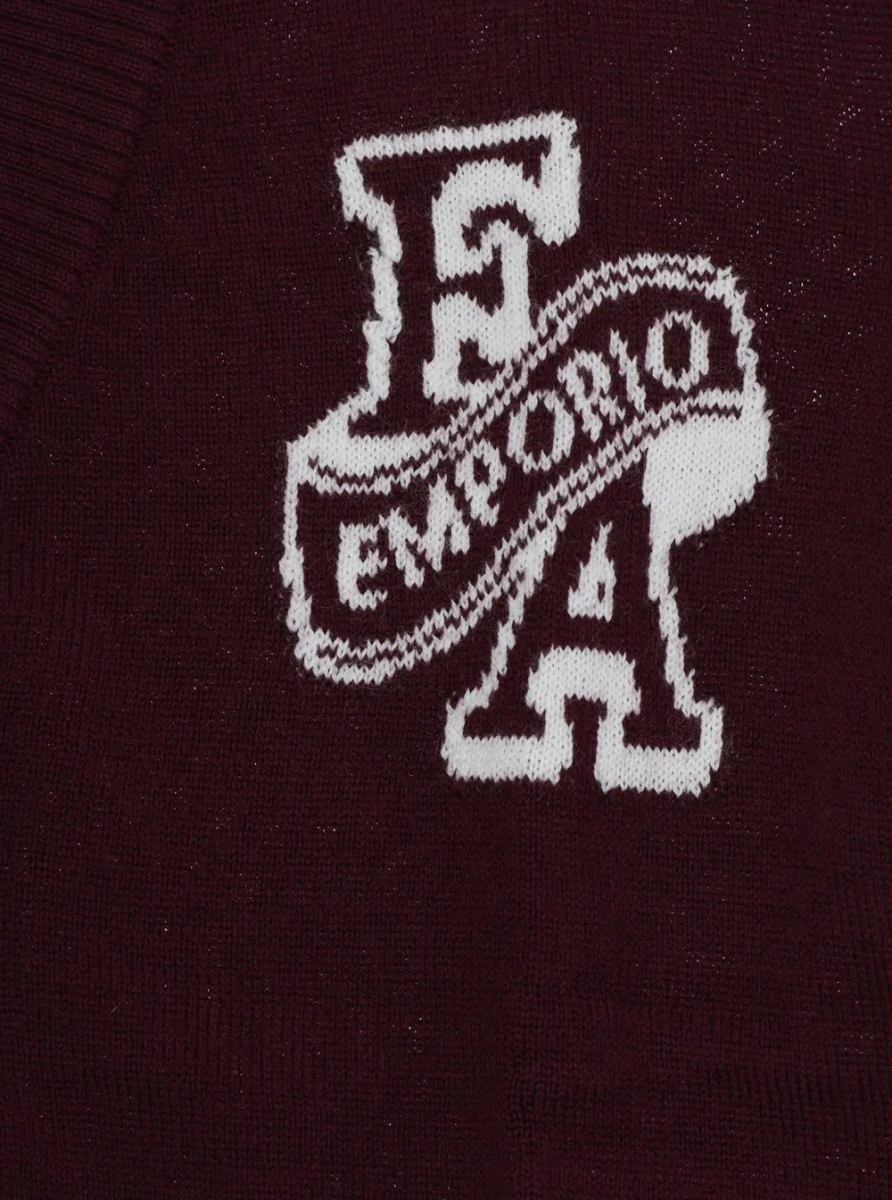 Cardigan EMPORIO ARMANI KIDS mov din lana - Img 3