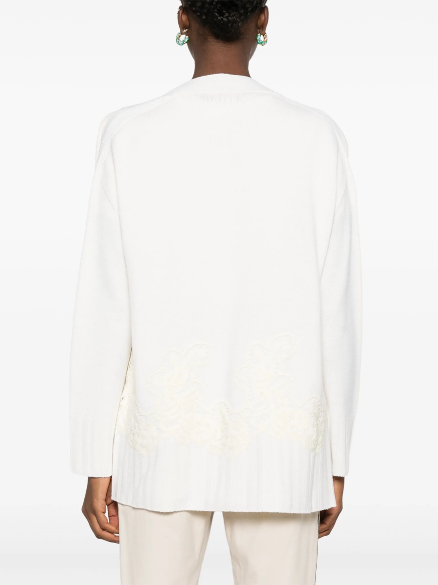 Cardigan Ermanno Scervino alb - Img 4