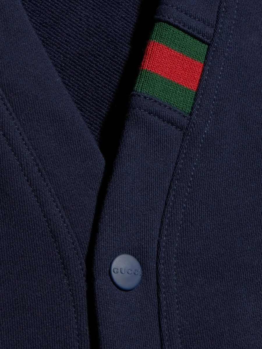 Cardigan Gucci albastru din bumbac - Img 5