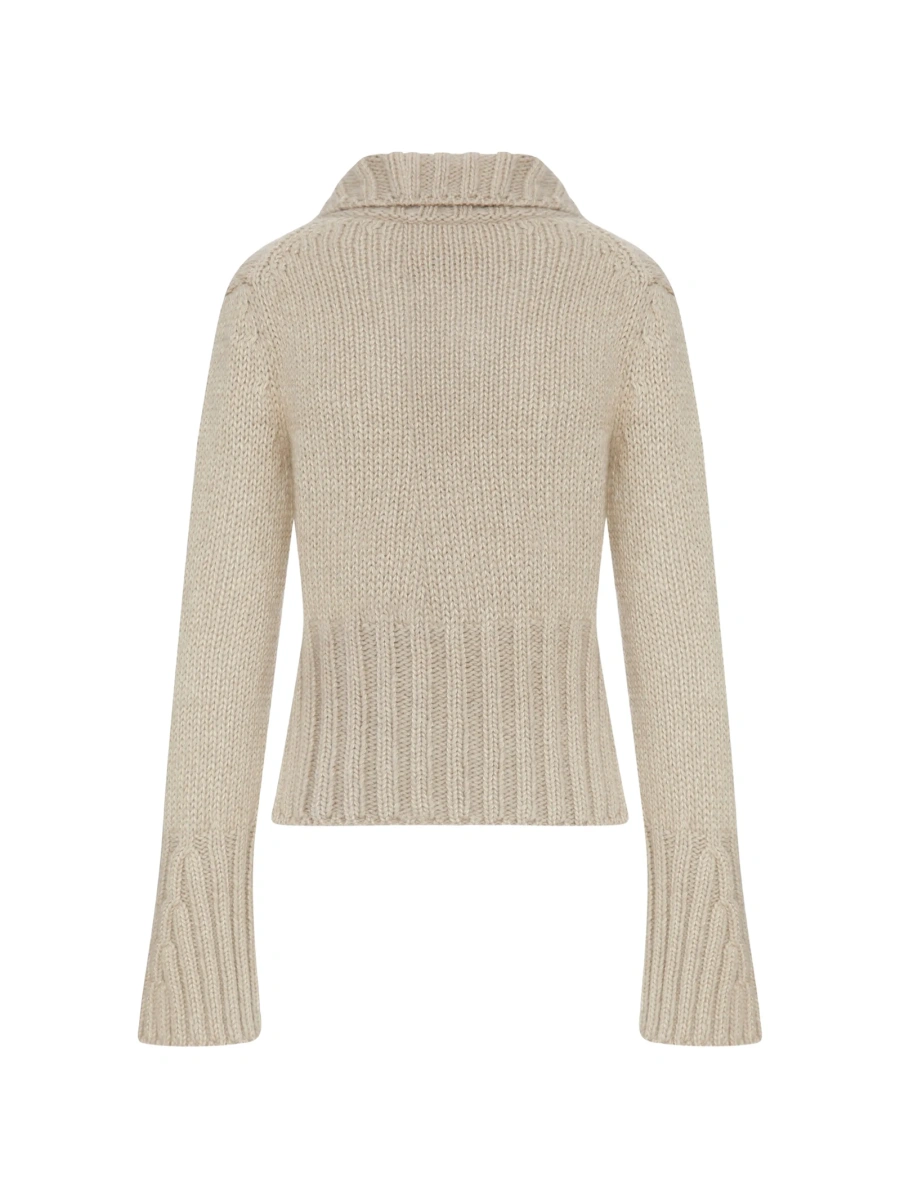 Cardigan Khaite neutru - Img 2