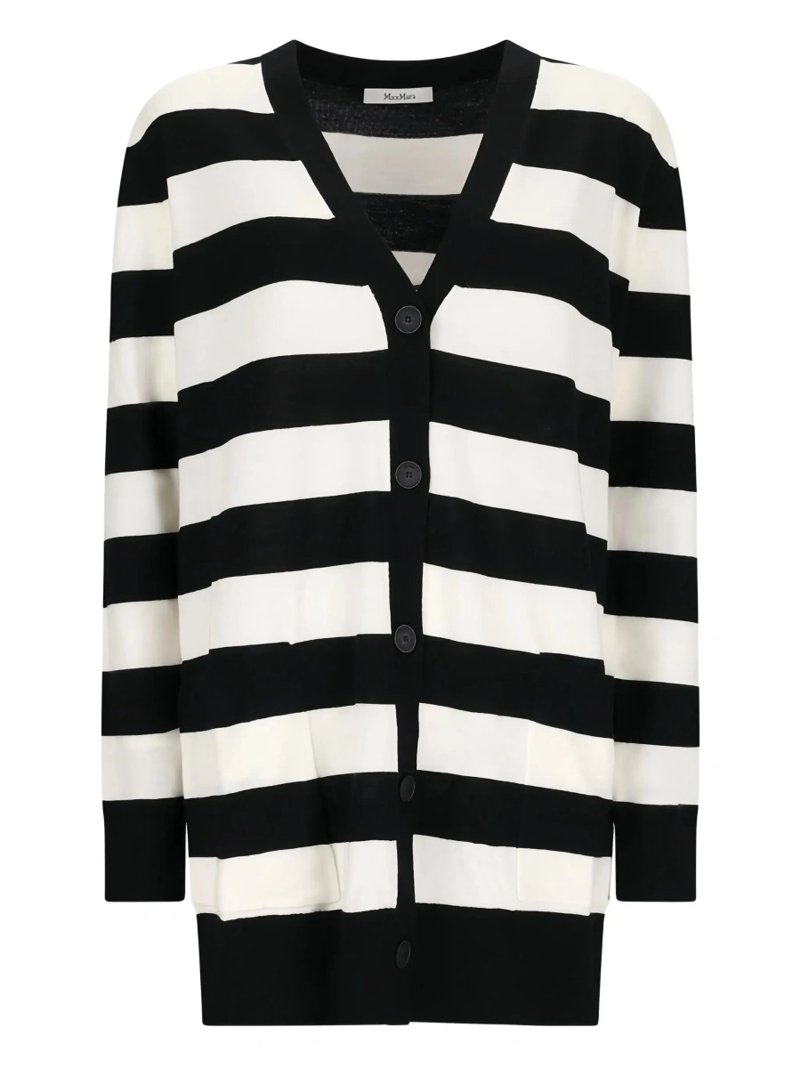 Cardigan Max Mara alb din lana - Img 6