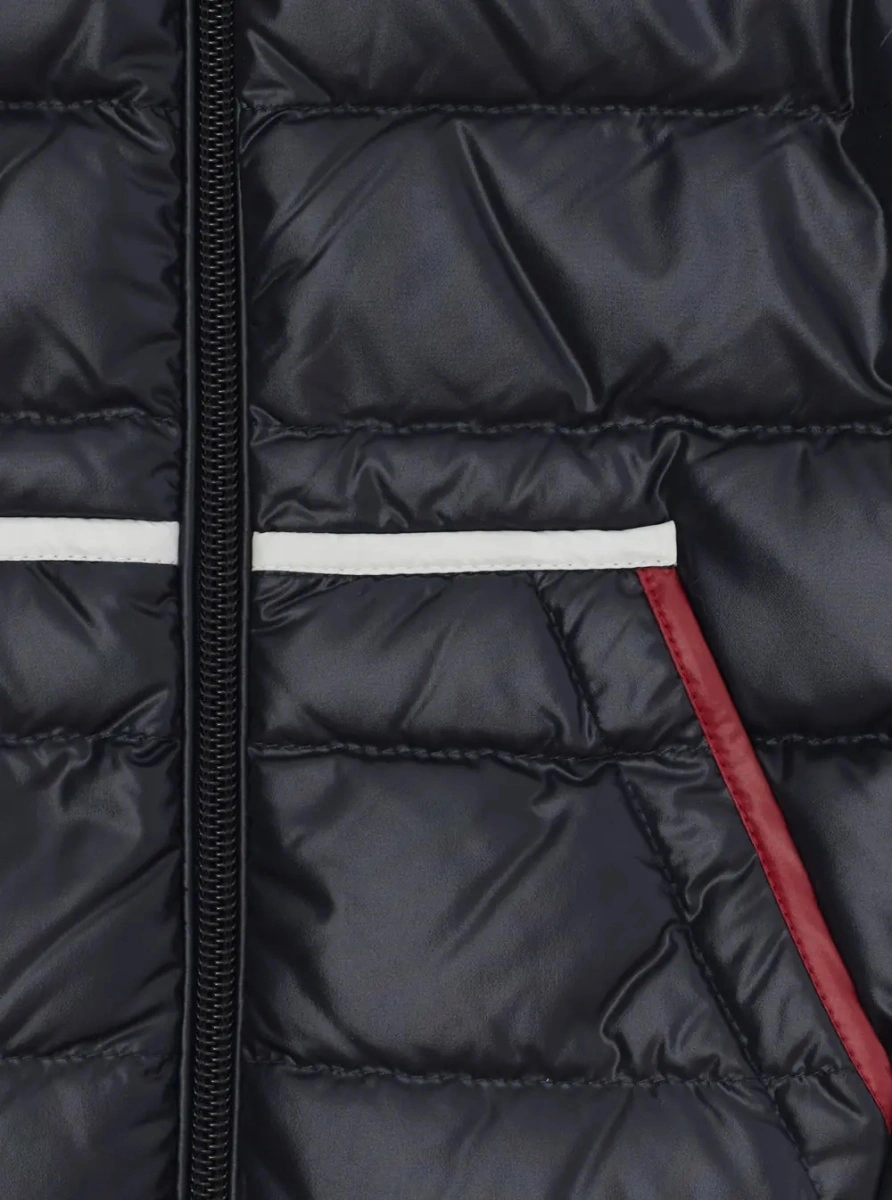 Cardigan Moncler albastru din bumbac - Img 3