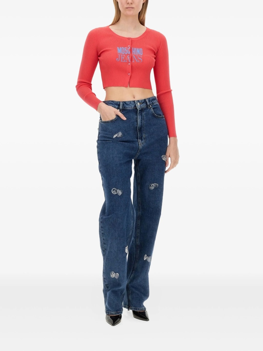 Cardigan MOSCHINO JEANS rosu - Img 2