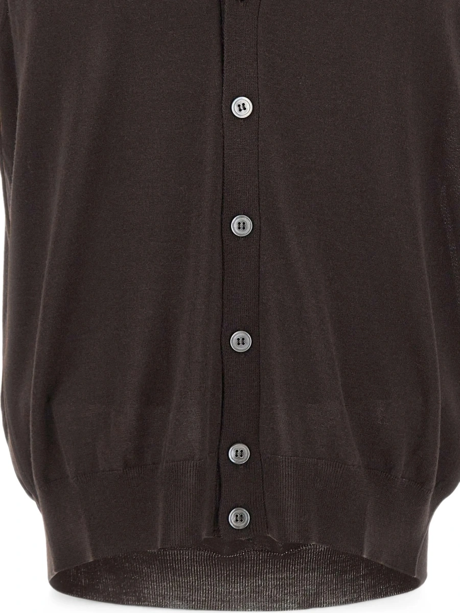 Cardigan PHI BY FILIPPO DE LAURENTIIS maro - Img 5
