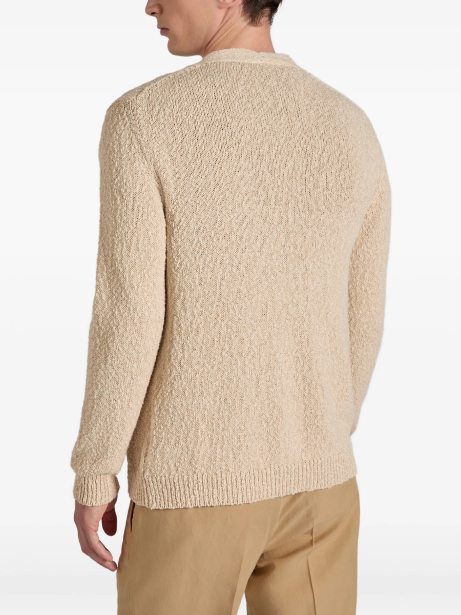 Cardigan SLOWEAR ZANONE neutru - Img 4