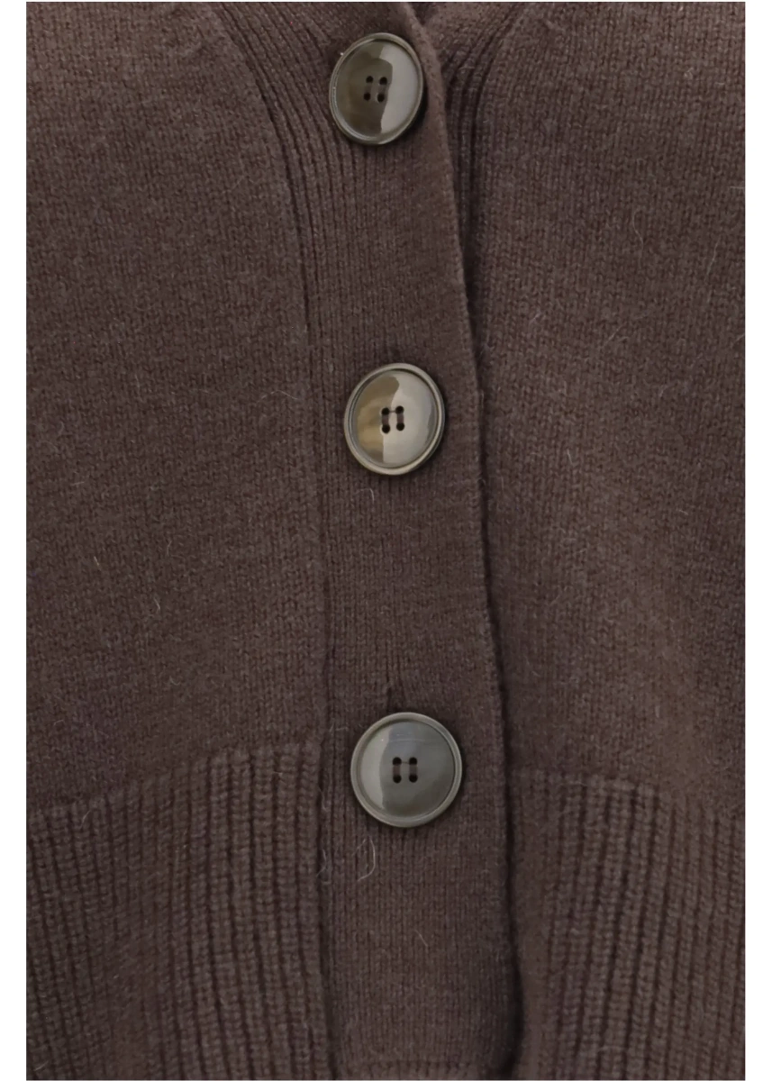 Cardigane Cashmere V-neck buttoned Cardigan - Img 3