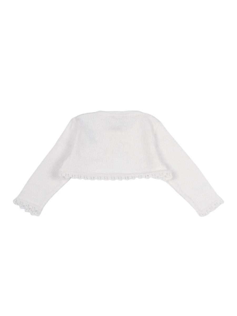 Cardigane KNIT INFANT GIRL SHORT CARDIGAN "CEREMONIA V26" - Img 2