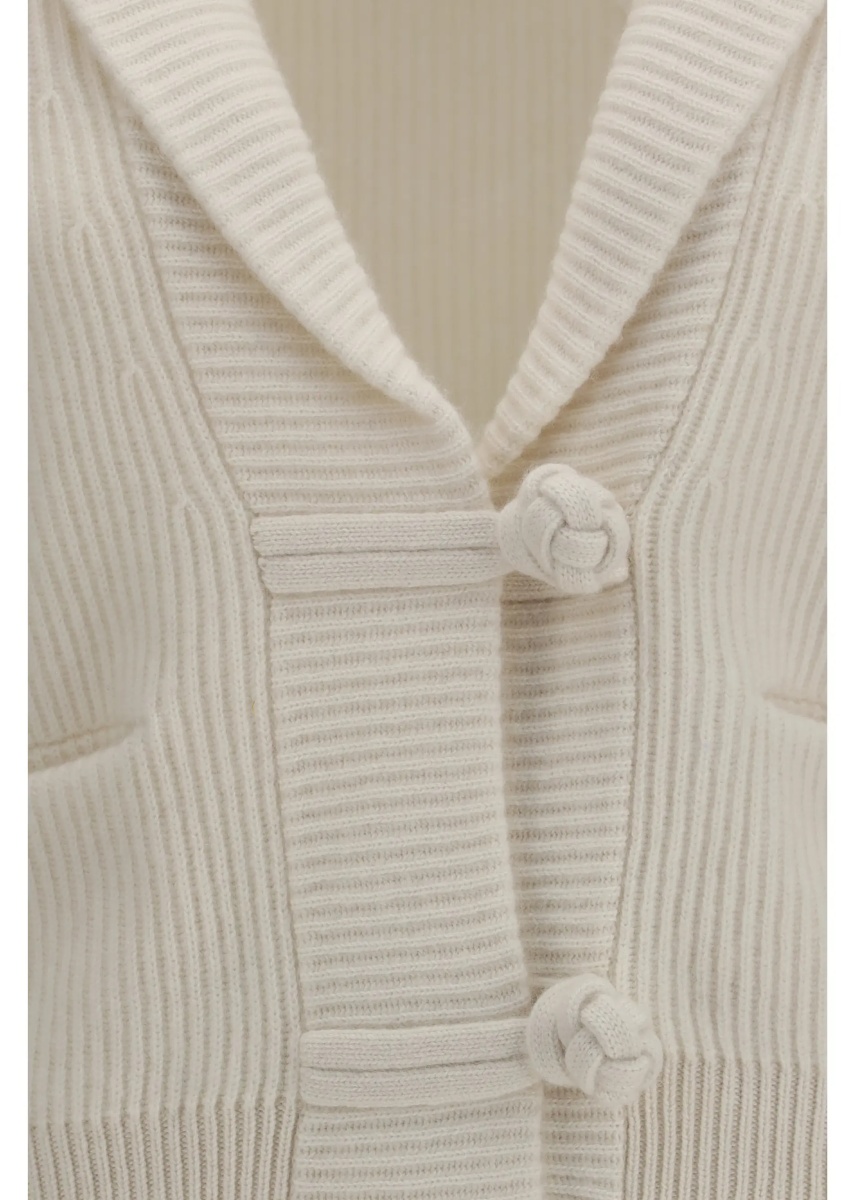 Cardigane Wool and cashmere english rib Cardigan - Img 3