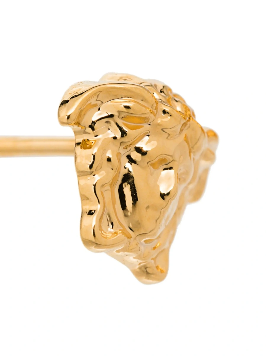 Cercei Earrings 'Medusa Head' Gold Color in Brass - Img 5