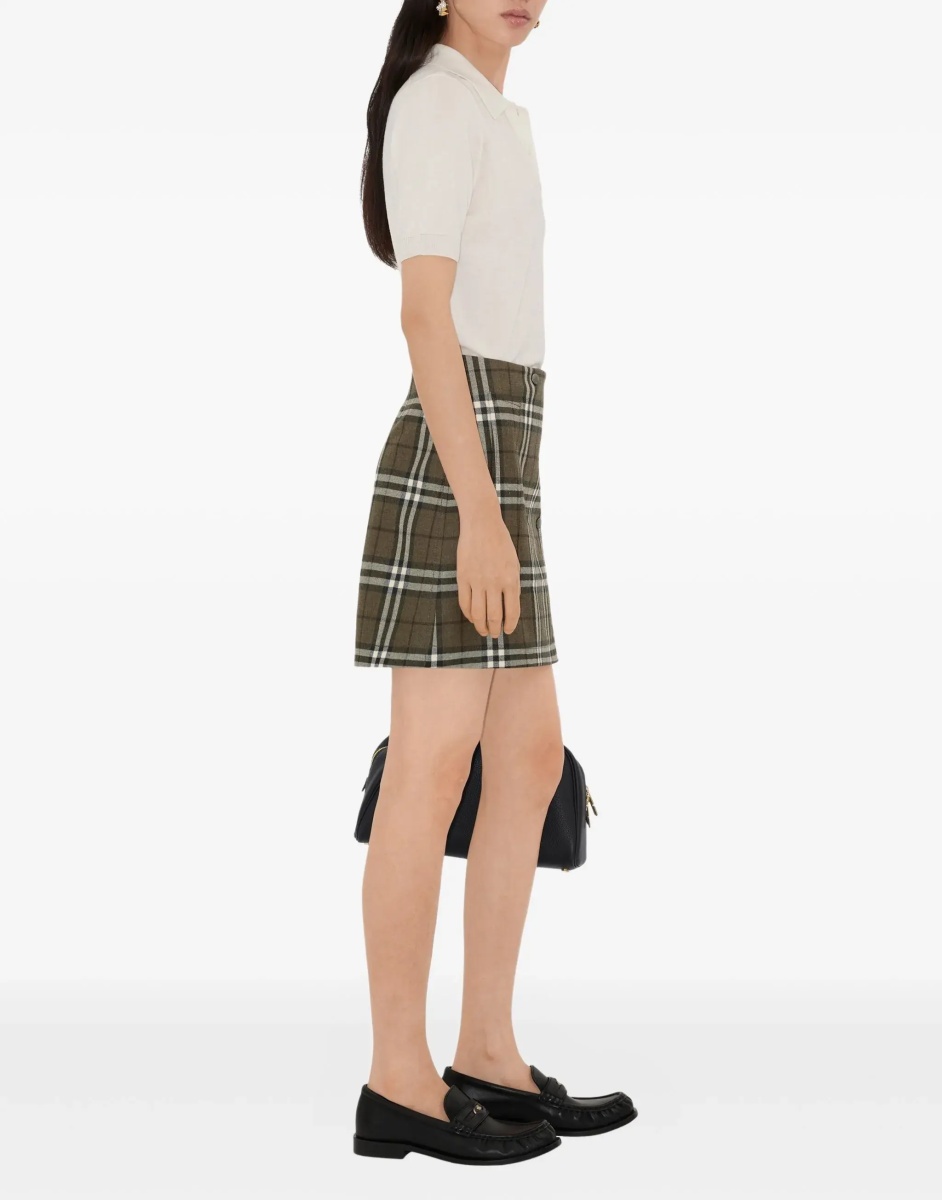 Check-Pattern Mini Skirt - Img 3