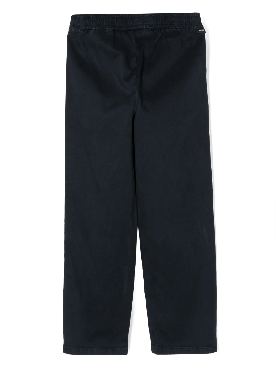 Chinos Aspesi albastri din spandex/elastan si bumbac - Img 2