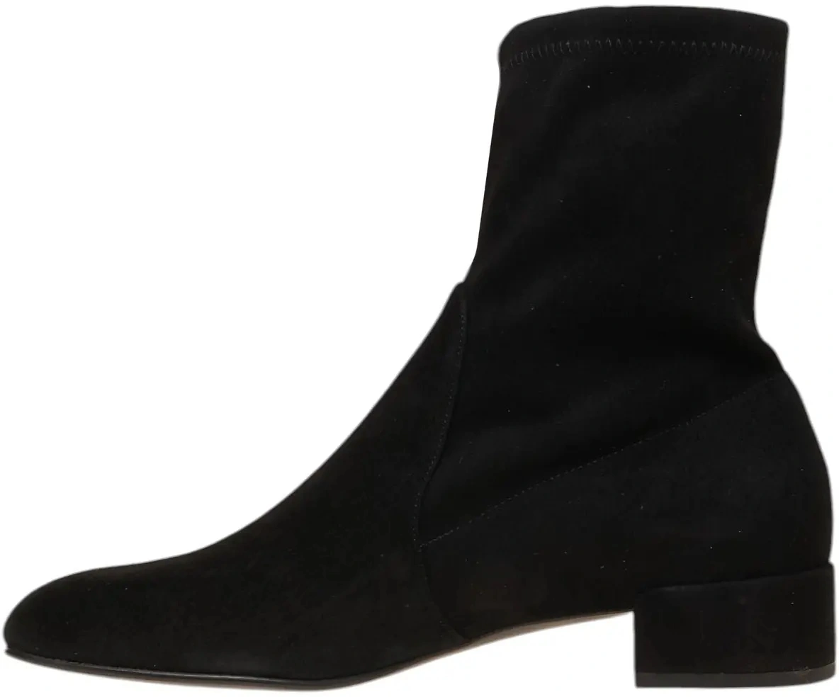Cizme de iarna Stuart Weitzman negre din piele intoarsa - Img 2