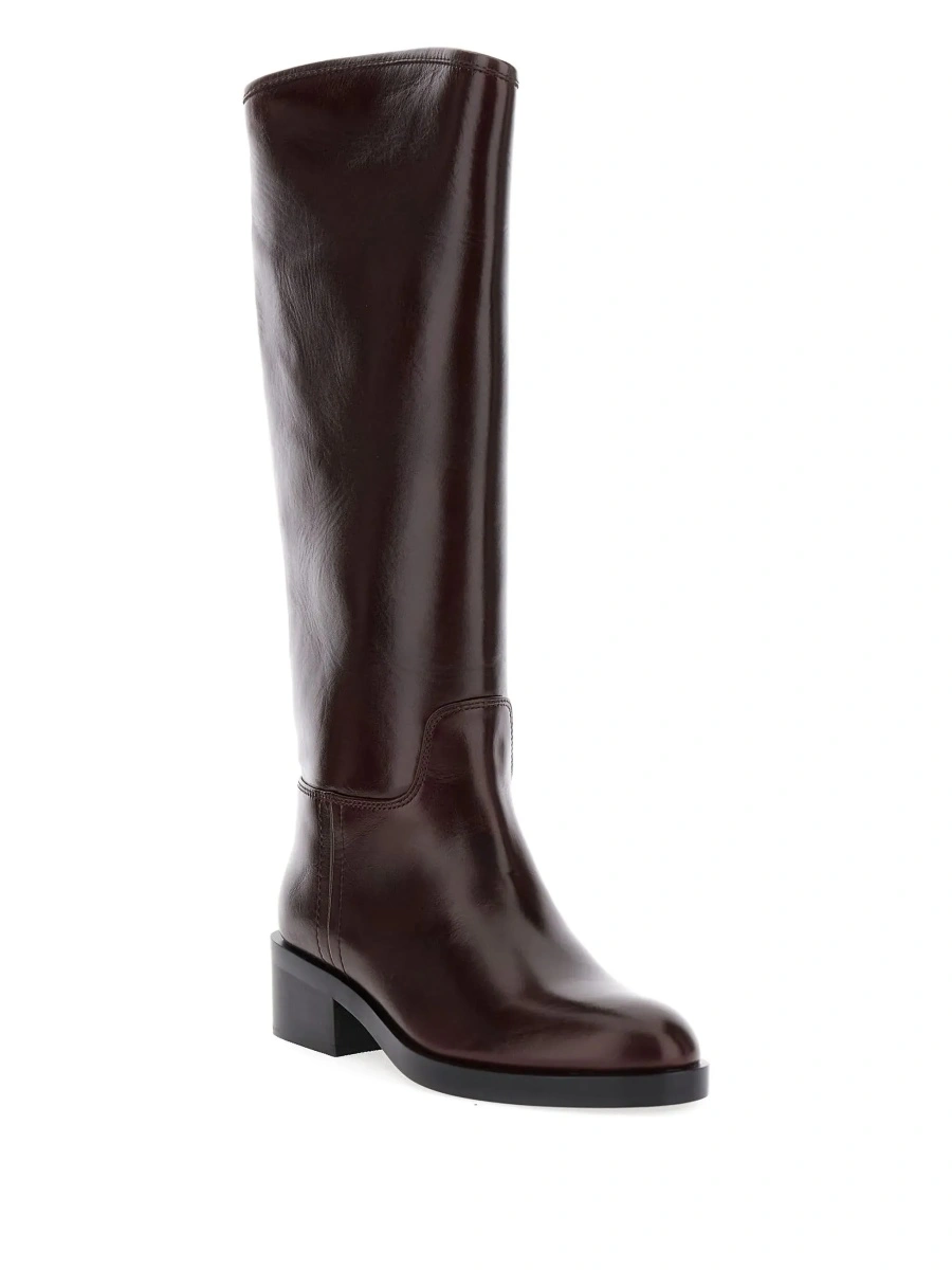 Cizme Jeffrey Campbell maro din piele - Img 5