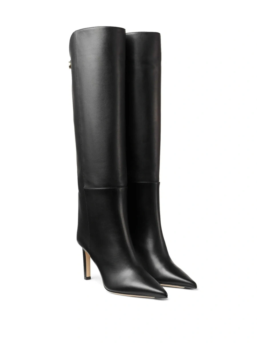 Cizme Jimmy Choo negre din piele - Img 5