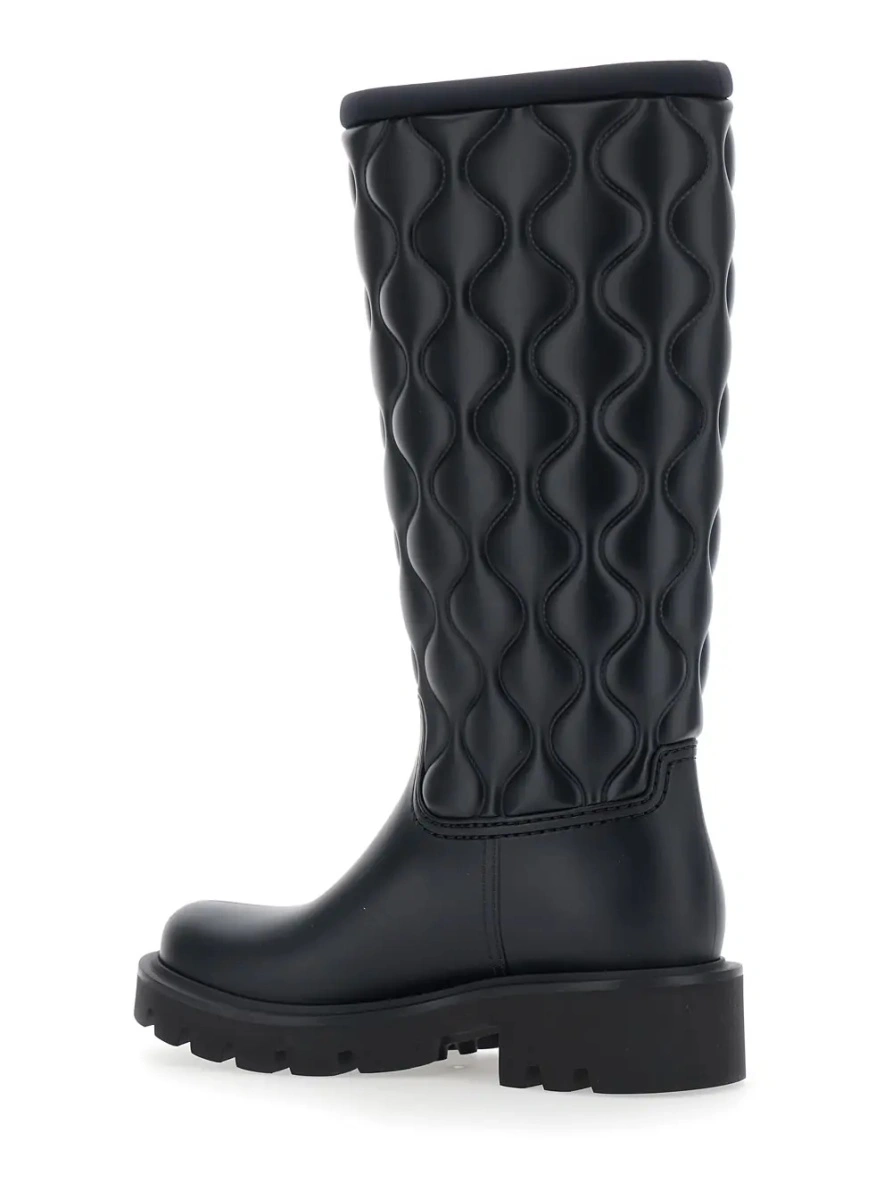 Cizme Moncler negre din plastic - Img 3