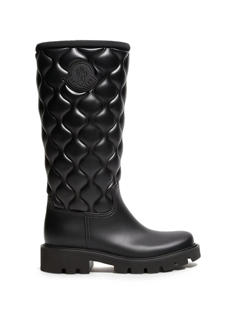Cizme Moncler negre din plastic - Img 9