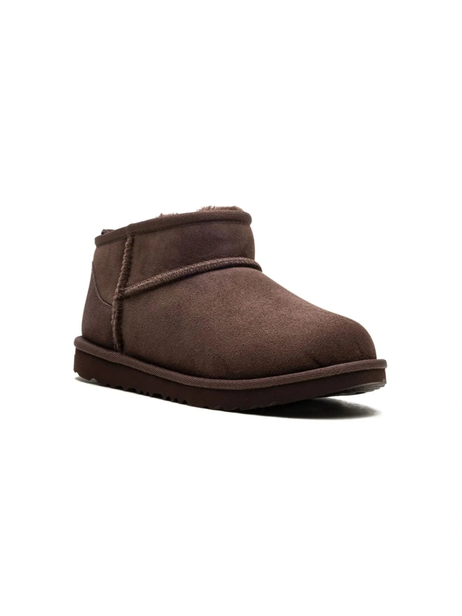 Cizme UGG Kids maro din piele intoarsa 'Ultra Mini' - Img 9