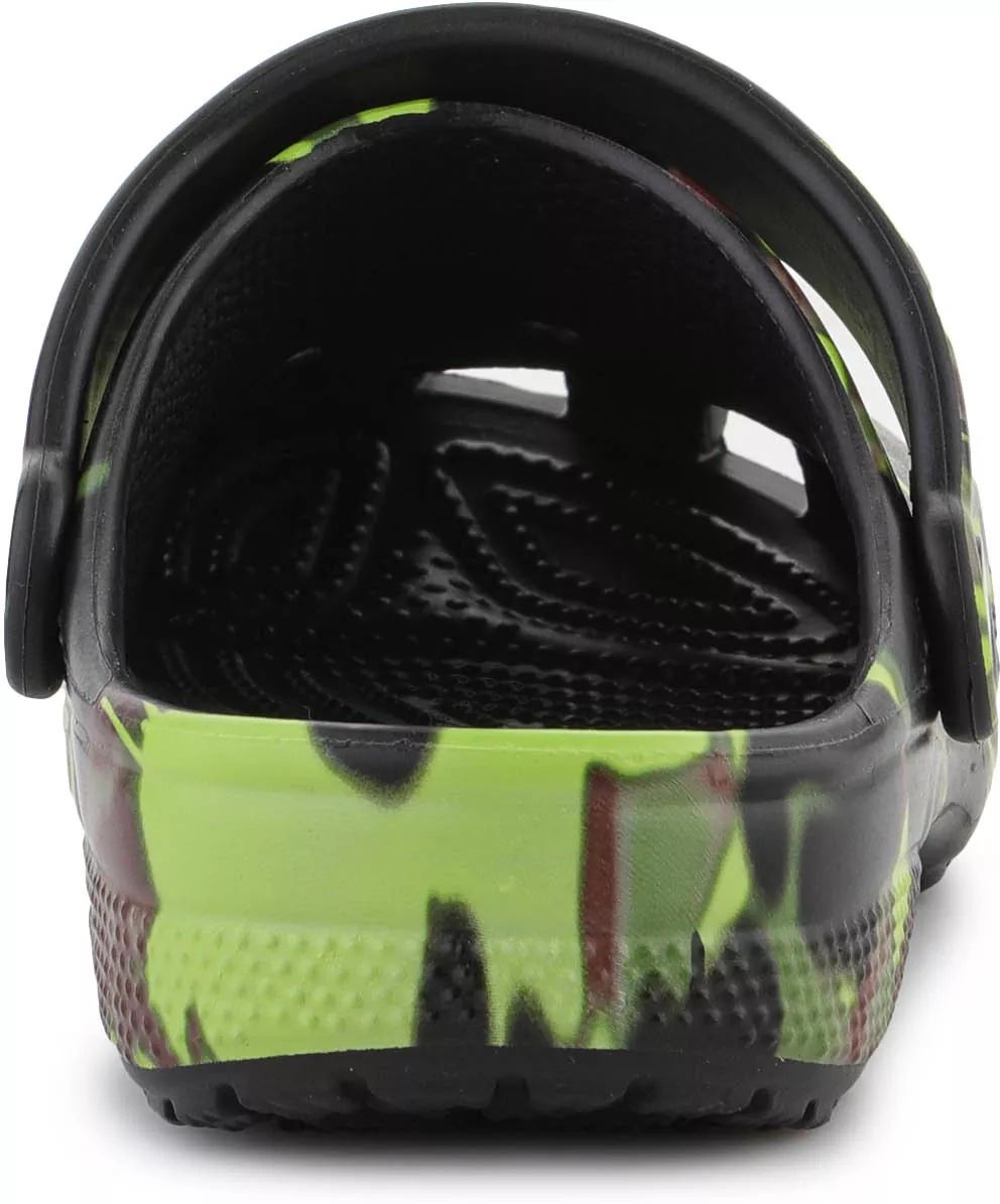 Classic Spray Camo Clog Kids BLACK - Img 5