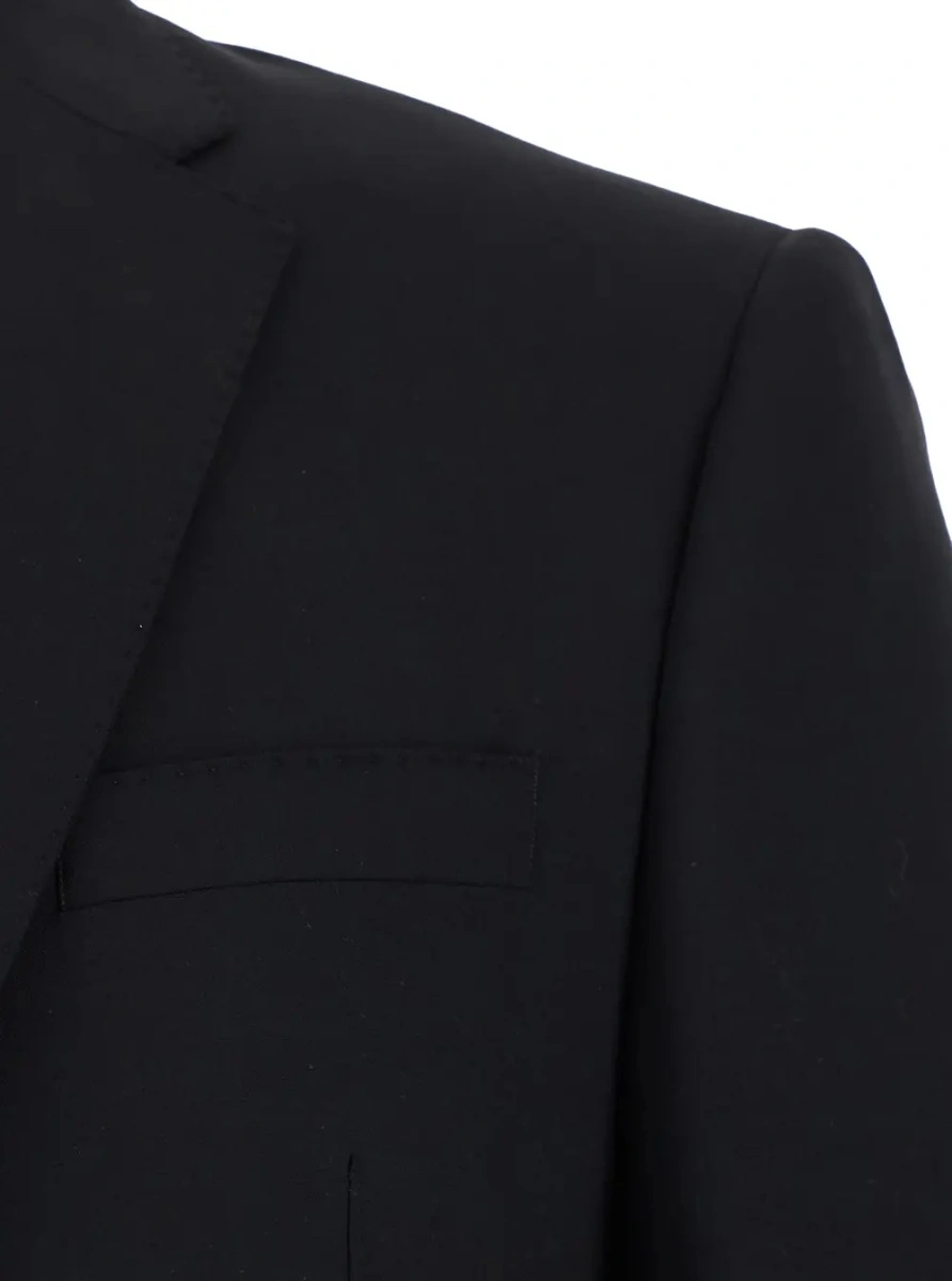 Costum Emporio Armani negru din lana - Img 3