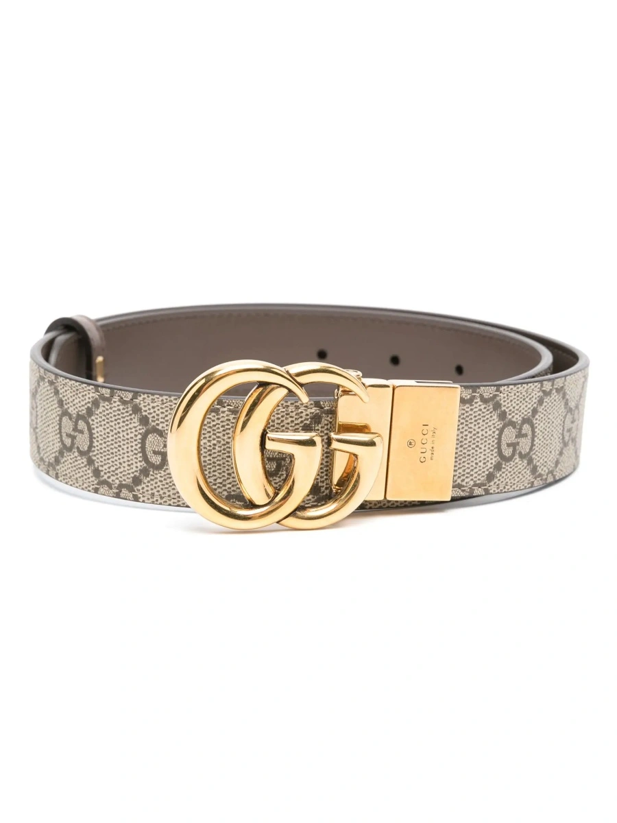 Curea Gucci maro din canvas GG Supreme - Img 5